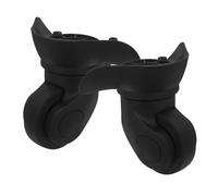2 Pièces Roues de Valise de Rechange pour Roulettes, Noir, PP PET | Kit de Remplacement, Rotation Silencieuse et Installation Facile, pour Bagages et Réparation DIY