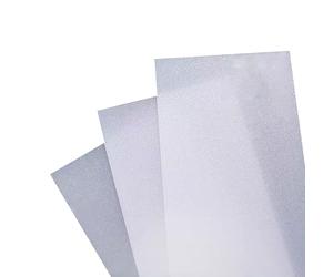 2 Pièces Rouleau de Feuille Acrylique Flexible Dépolie Blanche Haute Transmission de Lumière Filtre Lumineux pour Éclairage Doux et Uniforme-455x600x0.5mm