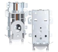 2 Pièces Roulette Coulissante pour Porte D'armoire en Acier | Argenté, Glisse Silencieuse et Mouvement Fluide, Forte Charge, Réduit le Jeu, pour Placard et Armoire