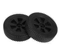2 Pièces Roulette pour Barbecue à Gaz 6 Pouces Hdpe Noire | Petit Chariot et Gril, Installation Facile, Supporte les Charges Lourdes, Usage la Cuisine et Jardin