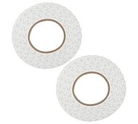 2 Pièces Ruban Adhésif Double Face Acrylique Non Tissé, Bande de Liaison Forte Ultra Mince Bande de Liaison de Réparation d'écran de Téléphone Portable Bande Adhésive de Montage (White double-sided