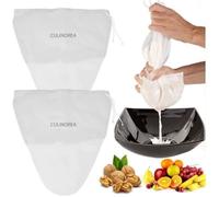 2 pièces sac à lait végétal etamine - Lazozo - alimentaire 30 x 30 cm blanc alimentaire filtre passoire en tissu filtre à lait