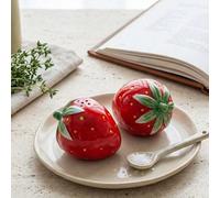 2 pièces Salières et poivriers en céramique en forme de citron créatif, demi-citron, pots à assaisonnement, contenants de rangement pour épices; Parfait pour une utilisation quotidienne à la maison, b
