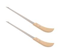 2 Pièces Scie à Élaguer pour Sapin de Noël, Manche Long en Bois Ambiance | Lame en Acier à Dents Fines, Tête Maniable, Coupes Nettes pour Branches de Pin, Usage Intérieur ou Extérieur
