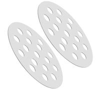 2 Pièces Séparateur de Charbon Rond en Fer, Grille 6 Pouces | Surface Lisse, Installation Facile, Limite L’obstruction des Trous D’aération, pour Foyer et Cuisson Camping