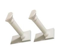 2 Pièces Serrage-livres de Colonne Romaine, Blanc, Pla | Style Antique Rustique, Base Épaissie Antidérapante, Maintien Vertical pour Magazines et Documents
