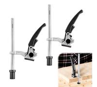 2 Pièces Serre-Joints 20 mm pour Tables Multifonctions, Serre-Joint à Levier en Alliage d’Aluminium, Capacité de Serrage 160 mm, Compatible Table de Soudage & CNC - Noir