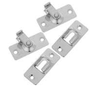 2 Pièces Serrure de Porte Intérieure Coulissante 90 Degrés, Loquet | Verrouillage à Angle Droit, Mécanisme Basculant, pour Chambre et Placard, Finition Argenté Moderne
