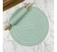 2 pièces Set d'outils de cuisine : Rouleau à pâtisserie, bol à pâtisserie rond en silicone, ustensiles de cuisson et accessoires de cuisine pour la maison. 2 pièces vert,2 pièces Gris Petit,2 petites