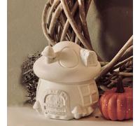 2 pièces/set Moule en silicone de maison de champignon mignon 3D avec toit de paille, pour DIY plâtre, bougie en cire, boîte à bijoux, décoration de maison en résine époxy Moule en silicone avec couve