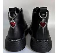 2 pièces/set Pendentif vintage gothique œil du mal et en forme de cœur, accessoires de décoration pour chaussures/bottes/sacs, Halloween Taille UniquePlantesAlliage de zinc