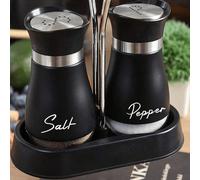 2 pièces/Set Salière et poivrière, Bouteille d'assaisonnement, Pot à épices en verre, Jolie bouteille à épices pour pique-nique extérieur BBQ, Couleur aléatoire (Support non inclus) Lot de 2 étagères 