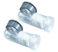 2 Pièces Siphon D'évier Cuisine 1-1/2 Pouces Anti-odeur Anti-retour | Vanne Unidirectionnelle, Parois Intérieures Lisses, Montage sans Outil sous Meuble, Adapté aux Éviers Salle de Bain, Camping