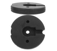 2 Pièces Socle Lesté Rond pour Lampe de Bureau et Lampadaire | Stabilité Renforcée, Maintien Sûr, Usage Domestique, Design Simple et Élégant, Couleur Noire