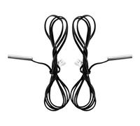 2 Pièces Sonde de Température à Thermistance Ntc 10k±1% | Cuivre et Plastique, Noir, Mesure et Contrôle, Usage Chambre Froide et Aquaculture