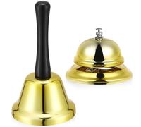 2 Pièces Sonnette de Service de Bureau, Portable à Main | Clochette à Main, Usage Hôtel et Restaurant, Signalement Rapide au Comptoir, Design Élégant
