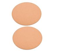 2 Pièces Soucoupe Ronde en Liège, Protection de Sol | Coussin Antirayure Gardant les Contenants Secs et Propres, Déplacement Facile, Terrasse, Plantes et Vases