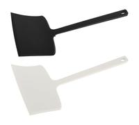 2 Pièces Spatule en Silicone Haute Température Prise Antidérapante | Surface Lisse Facile à Nettoyer, Design Monobloc Pratique, pour Crêpes et Cuisson au Wok