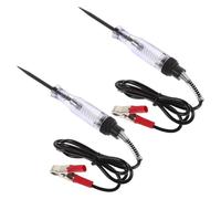 2 Pièces Stylo Testeur D'électricité Automobile 6v 12v 24v | Pince Crocodile, Fil à Ressort, Contrôle de Continuité, Lampe Témoin, Réparation Véhicule