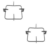 2 Pièces Support Carré pour Cuisinière à Gaz en Fonte Noire | Installation Facile, Résistance aux Hautes Températures L’huile, Accessoire Cuisine pour Brûleur