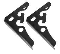2 Pièces Support D’étagère Triangulaire en Acier Inoxydable | Structure Stable, Haute Dureté et Résistance à L’usure, pour Bibliothèque ou Stand D’exposition