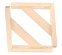 2 Pièces Support d Étagère Triangulaire en Bois | Équerres pour Étagères Murales, Construction Stable et Dureté Élevée, Usage Maison et Bibliothèque