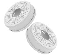 2 pièces Support de Caméra Plafond Plastique Blanc, Câbles Dissimulés | Boîtier de Raccordement, Diamètre 4,8cm, Montage DIY, pour Caméras de Sécurité et Fils Protégés