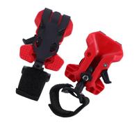 2 Pièces Support de Ceinture pour Outil Électrique Rouge | ABS et Métal, Clip à Dégagement Rapide, Montage Compatible Ceinture, pour Techniciens Hvac en Zones Étroites