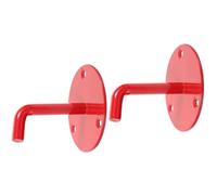 2 Pièces Support de Fixation pour Extincteur Mural en Fer Rouge | Support D’extincteur Stable et Résistant à Corrosion, pour Unités Poudre 2 à 9kg, Montage Couloir ou Voiture