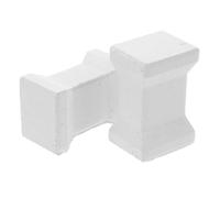 2 Pièces Support de Plaque pour Four Électrique en Mullite Blanc | Accessoire de Poterie, Support Stable et Précis, Résistance Élevée à Chaleur, pour Artistes Céramiques