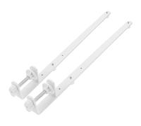 2 Pièces Support de Table Réglable, Fer Blanc | Hauteur Ajustable, Installation Polyvalente sans Outil, pour Bureau et Rangement D’accessoires, Usage Domestique
