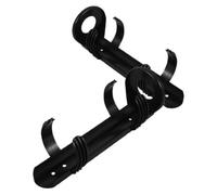 2 pièces Support d'Extincteur pour Véhicule sans Perçage, Noir en PVC | Fixation Sécurisée Jusqu'à 18kg, Usage Voiture et Cage, Vis et Autocollants