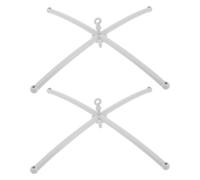 2 Pièces Support en Croix pour Mobile Musical de Berceau, Bras Réglable | Plastique Robuste, Fixation pour Boîte à Musique et Clochettes, Décoration de Chambre Garçon Fille, Structure Stable pour Lit