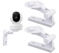 2 Pièces Support Mural Caméra Compatible Avec Reolink E1/E1 Pro,Support Mural Caméra Blanc Support Caméra Plafond Réglable Pour Mercury Tplink,4 Bouchons En Caoutchouc 4 Vis