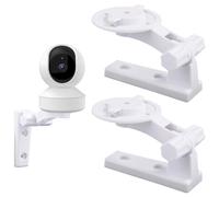 2 Pièces Support Mural Caméra Compatible avec Reolink E1 / E1 Pro, Support Mural Caméra Blanc Support Caméra Plafond Réglable pour Mercury TPLINK, 4 Bouchons en Caoutchouc 4 Vis