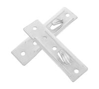 2 Pièces Support Mural Invisible en Fer pour Chauffe-eau Électrique, | Montage Discret sans Professionnel, Conçu pour Appartements et Buanderies, Aspect Argenté Soigné, Ferrures Nécessaires