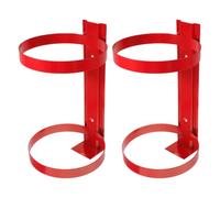 2 Pièces Support Mural Rouge en Fer pour Extincteur 5kg, Fixation | Préserve la Stabilité, Surface Polie, Usage Voiture et Commerce, pour Responsables et Gestionnaires