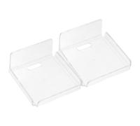 2 Pièces Support Mural Transparent en Acrylique, Étagère Flottante | Adhésif Invisible, Forte Capacité de Charge, Placement Flexible, pour Bureaux et Salons