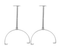 2 Pièces Support Réglable pour Protection Contre | Fer Argenté, Montage sans Perçage, Installation Facile, Compatible Toits en Tuiles D’argile