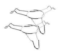 2 Pièces Support Vapeur Triangulaire en Acier Inoxydable, Lot | Soudure Renforcée, Base à Pieds, Résistance au Froid et Isolation Thermique, pour Autocuiseur et Restaurant