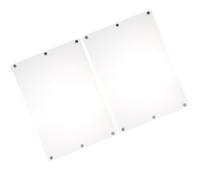 2 Pièces Tableau Blanc Transparent Magnétique | Acrylique Aimant, Écriture Lisse et Réutilisable, pour Bureau, Étudiants, Liste et Planning