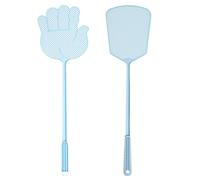 2 Pièces Tapette À Mouches, Lutte Antiparasitaire Manuelle, Tapetteà Mouches en PP avec Long Manche, pour Extérieure Intérieure (Couleur Aléatoire)