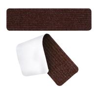 2 Pièces Tapis D’escalier Auto-adhésif Marron pour Marches en Bois | Polyester, Protège les Surfaces, Limite le Glissement, Se Découpe pour Ajustement Précis