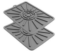2 pièces Tapis en Silicone, Protection Antidérapante les graisses | Isolation Thermique Réutilisable, Surface Vibrante, Préparation Extérieure Cuisine, Protège les Plateaux et Ustensiles