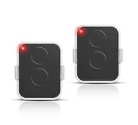 2 Pièces Télécommande 433 MHz Rolling Code, 2 Canaux, Remplacement pour ON1E, ON2E, ON4E, Compatible avec Motorisations Portail et Garage, Portée Jusqu’à 200m, Format Porte-clés Compact