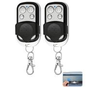 2 Pièces Telecommande Universelle Portail, 433.92 MHz Rolling Code Fixe Bip Portail Automatique Universelle sans Fil Télécommandes Garage à 4 Boutons pour Porte de Garage et Voiture