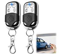 2 Pièces Telecommande Universelle Portail 433,92 MHz télécommande Garage Code Fixe Bip Portail Universelle Sans Fil Compatible 4 Boutons Touches Copieuse pour Porte de Garage et Voiture