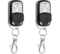 2 Pièces Telecommande Universelle Portail 433,92 MHz télécommande Garage Code Fixe Bip Portail Universelle Sans Fil Compatible 4 B