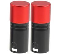 2 pièces Terminaison Xlr Mâle 120 Ohm pour Éclairage Scénique rouge | Résistance Intégrée, Structure Standard à Trois Broches, Plastique et Métal, pour Contrôleurs DMX512 et Systèmes Audio