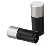 2 Pièces Terminateur de Signal Xlr à 3 Broches 120 Ohms Argenté | Résistance Intégrée, Structure Mâle Xlr Standard, Métal et Plastique, pour Contrôleurs et Dispositifs D’éclairage